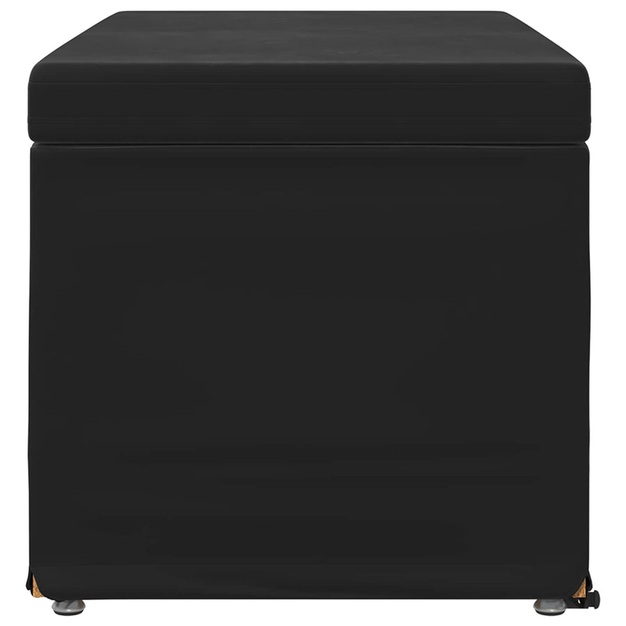 Kruk Zwart 81 x 41 x 40 cm Velvet en Gefabriceerd Hout