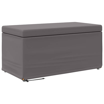 Kruk Grijs 81 x 41 x 40 cm Nepleer en Gefabriceerd Hout