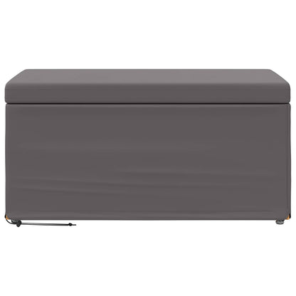 Kruk Grijs 81 x 41 x 40 cm Nepleer en Gefabriceerd Hout