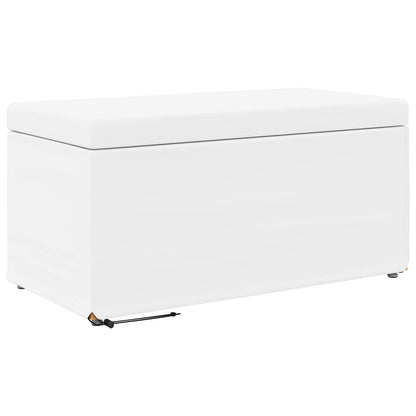 Kruk Wit 81 x 41 x 40 cm Nepleer en Gefabriceerd Hout