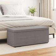 Kruk 101x41x40 cm stof geëngineerd hout taupe