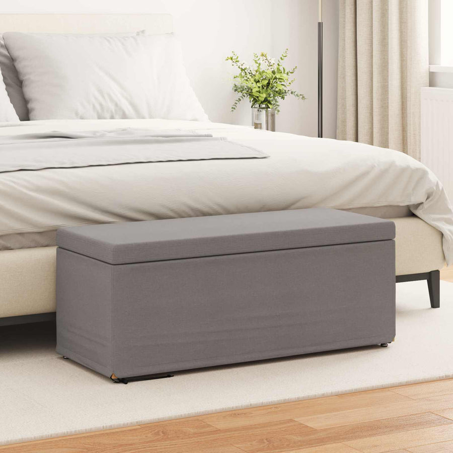 Kruk Taupe 101 x 41 x 40 cm Stof en Geëngineerd Hout