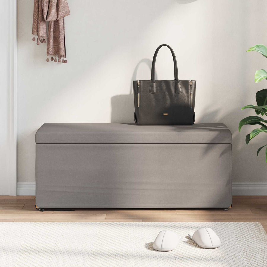 Kruk Taupe 101 x 41 x 40 cm Stof en Geëngineerd Hout
