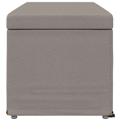 Kruk Taupe 101 x 41 x 40 cm Stof en Geëngineerd Hout