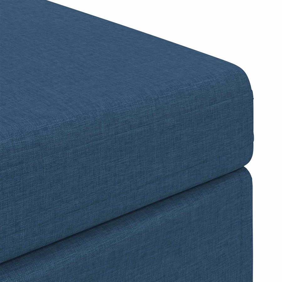 Kruk Blauw 101 x 41 x 40 cm Stof en Geëngineerd Hout