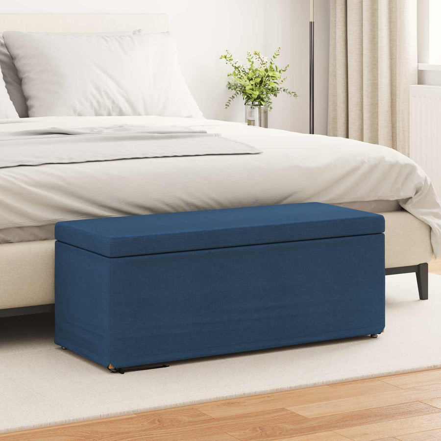 Kruk Blauw 101 x 41 x 40 cm Stof en Geëngineerd Hout