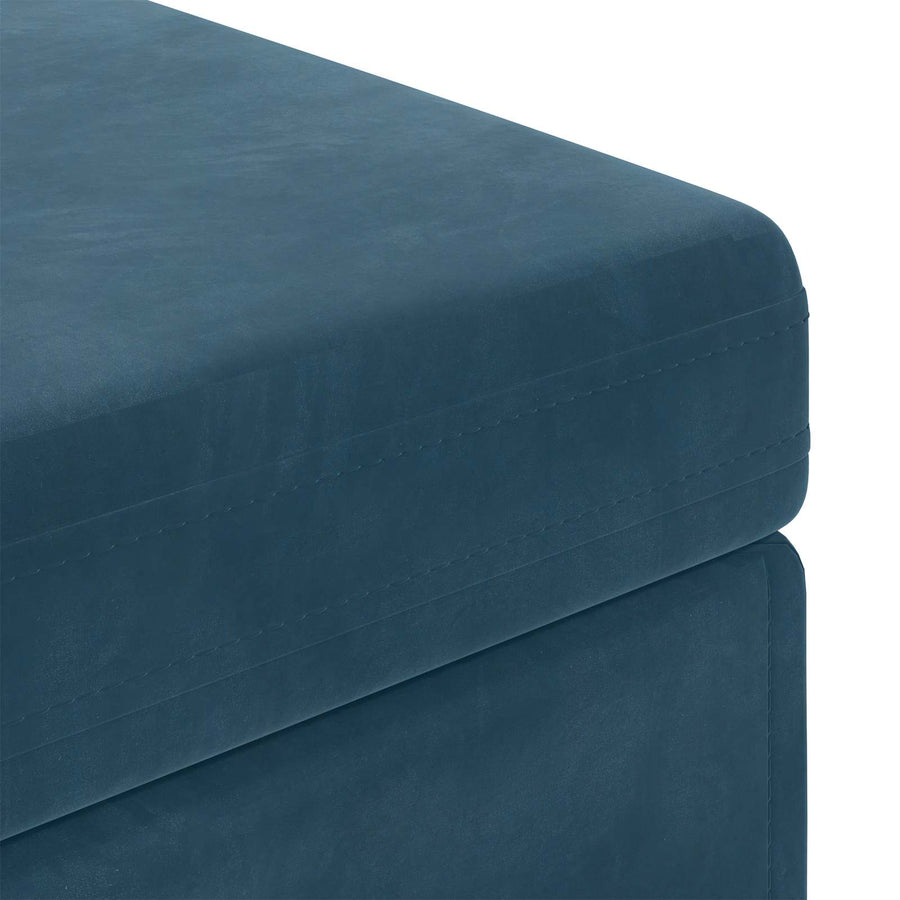 Kruk Blauw 101 x 41 x 40 cm Velvet en Gefabriceerd Hout