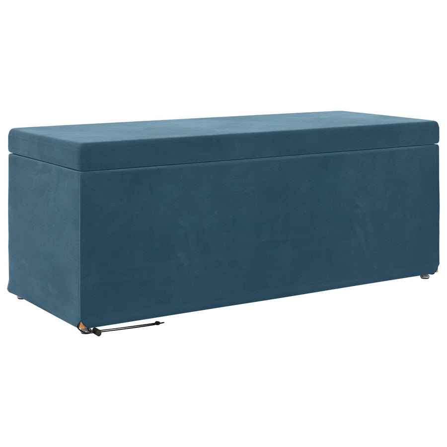 Kruk Blauw 101 x 41 x 40 cm Velvet en Gefabriceerd Hout