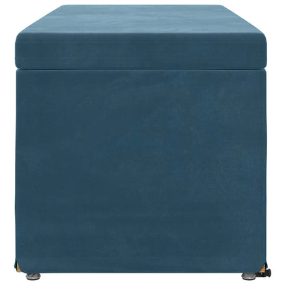 Kruk Blauw 101 x 41 x 40 cm Velvet en Gefabriceerd Hout