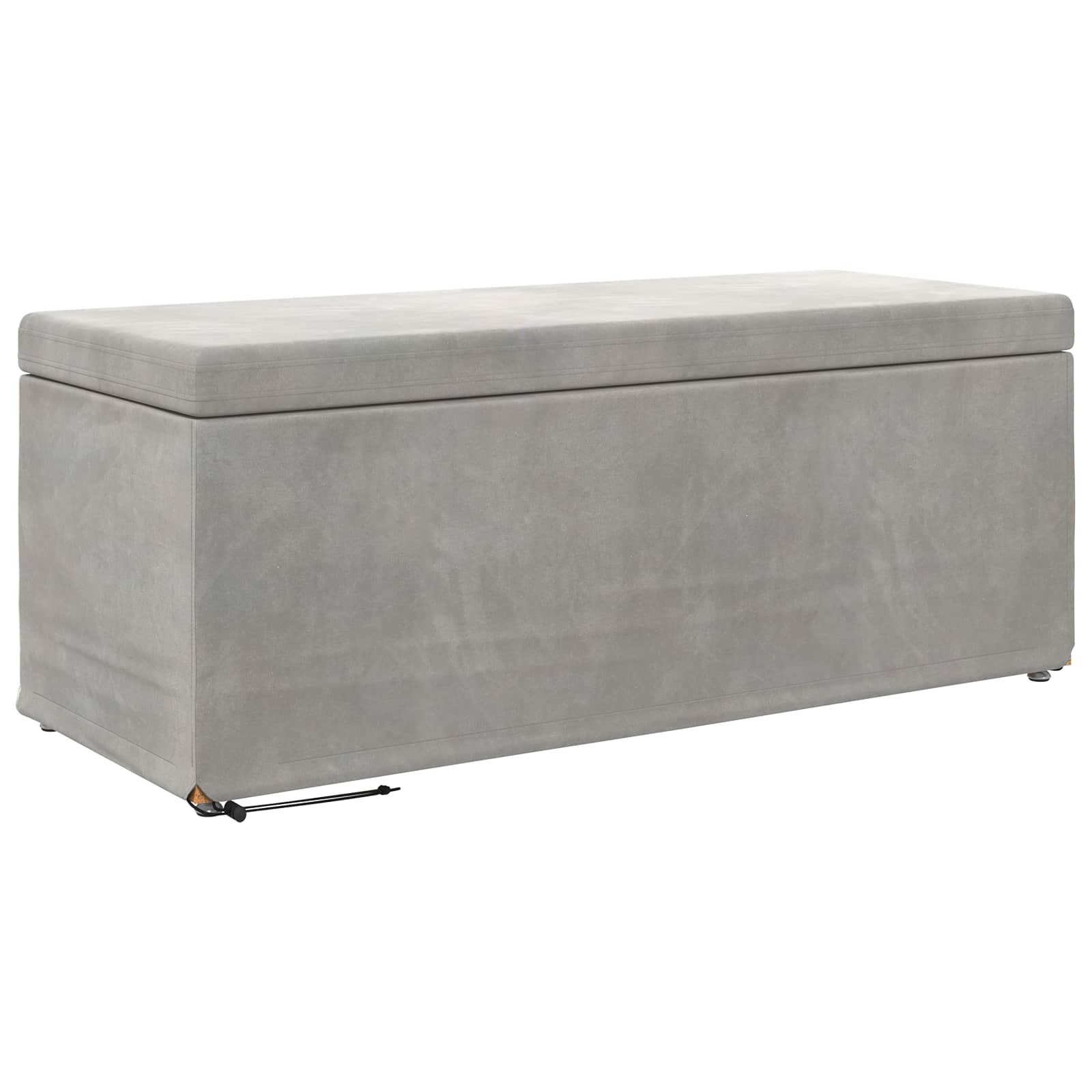Kruk Lichtgrijs 101 x 41 x 40 cm Velvet en Gefabriceerd Hout