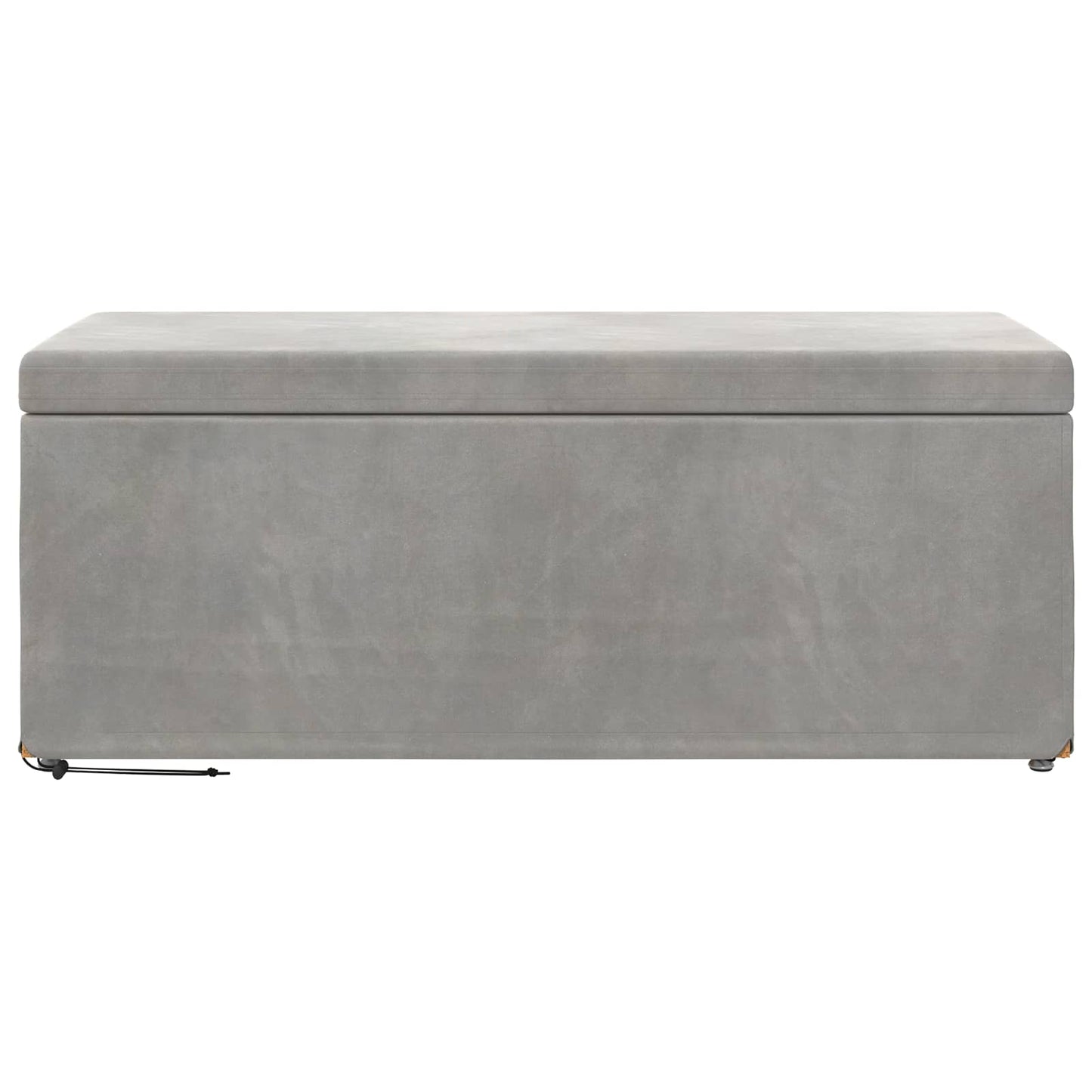Kruk Lichtgrijs 101 x 41 x 40 cm Velvet en Gefabriceerd Hout