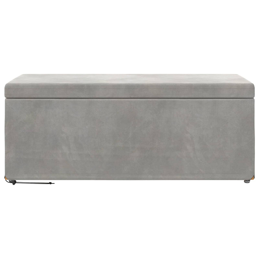 Kruk Lichtgrijs 101 x 41 x 40 cm Velvet en Gefabriceerd Hout