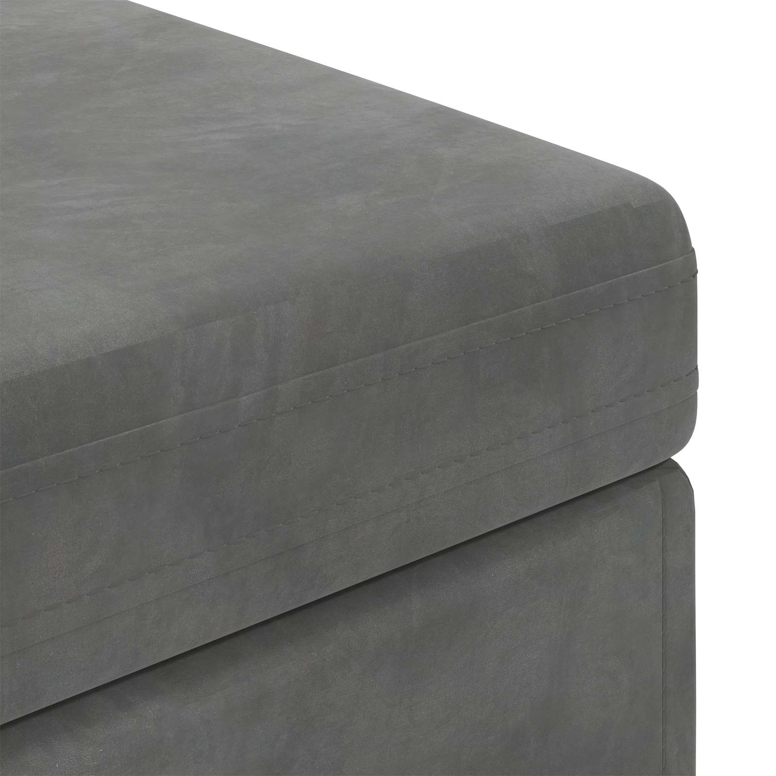 Kruk Donkergrijs 101 x 41 x 40 cm Velvet en Gefabriceerd Hout