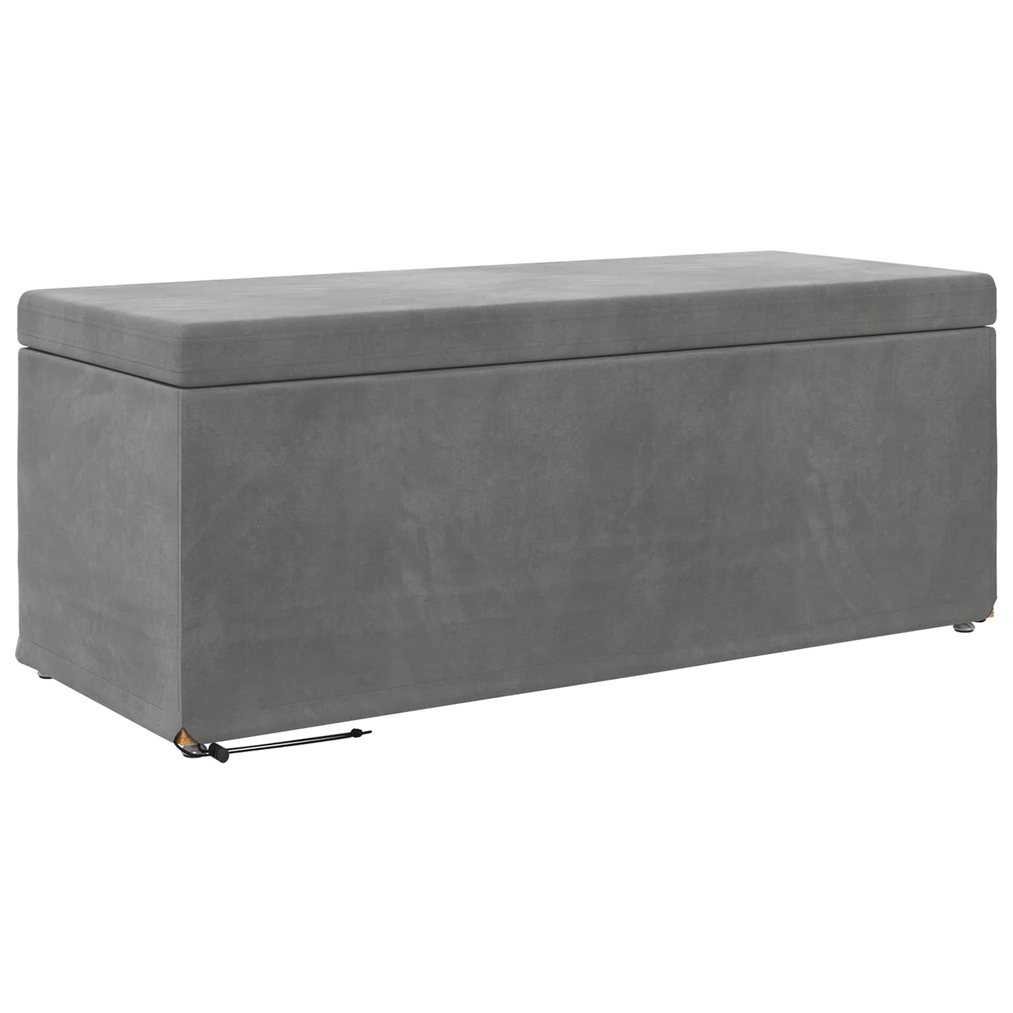 Kruk Donkergrijs 101 x 41 x 40 cm Velvet en Gefabriceerd Hout