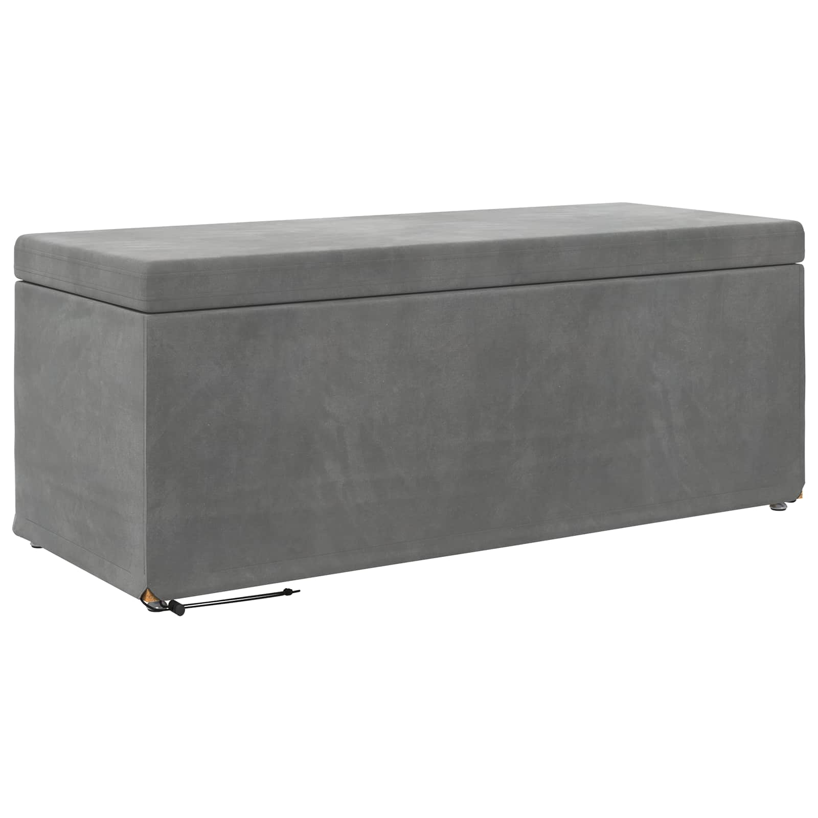 Kruk Donkergrijs 101 x 41 x 40 cm Velvet en Gefabriceerd Hout