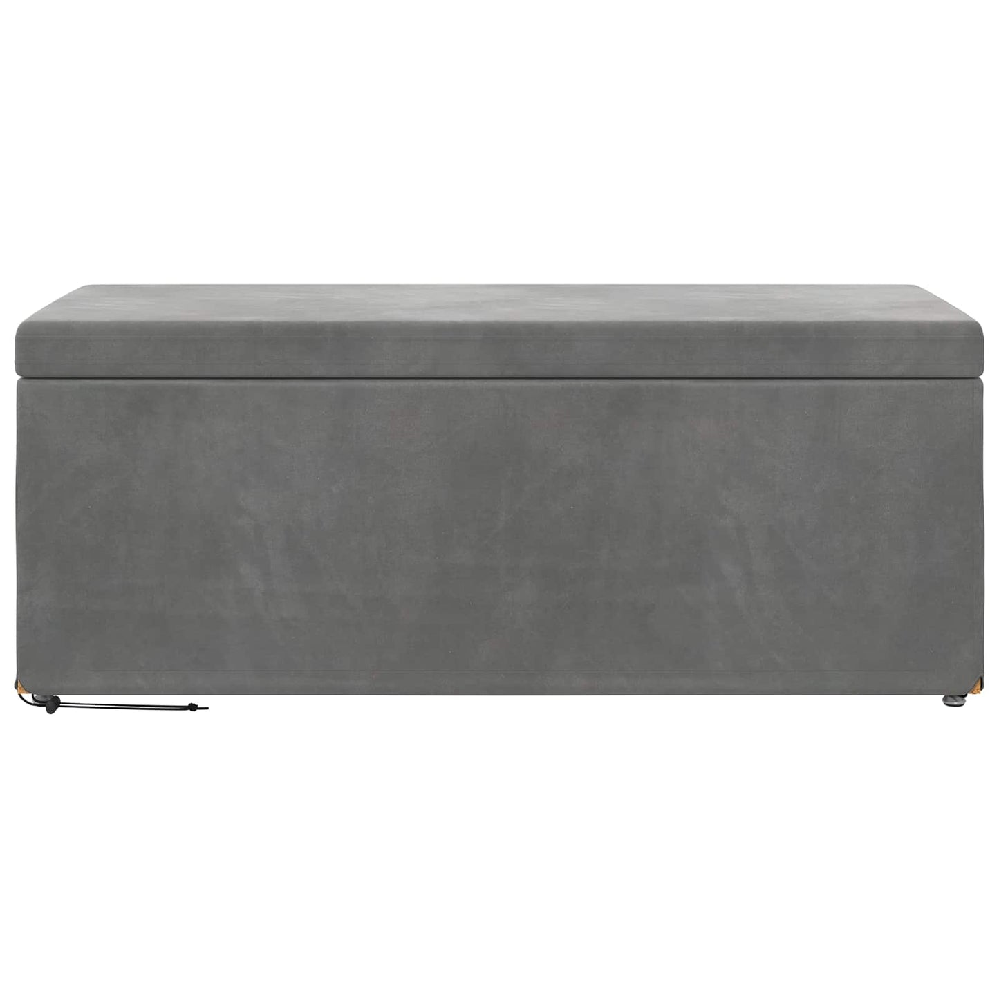 Kruk Donkergrijs 101 x 41 x 40 cm Velvet en Gefabriceerd Hout