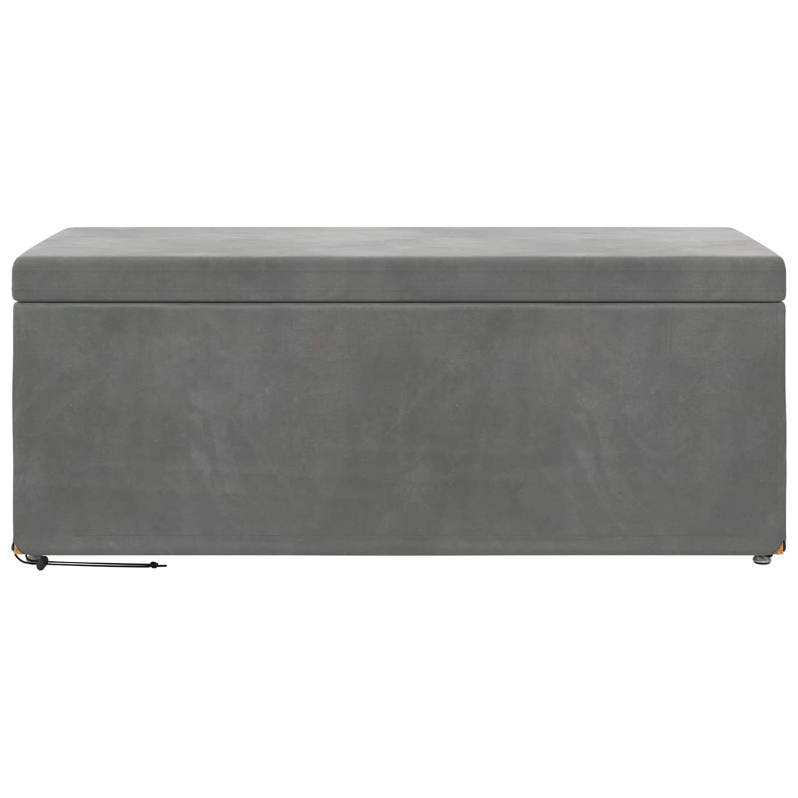 Kruk Donkergrijs 101 x 41 x 40 cm Velvet en Gefabriceerd Hout