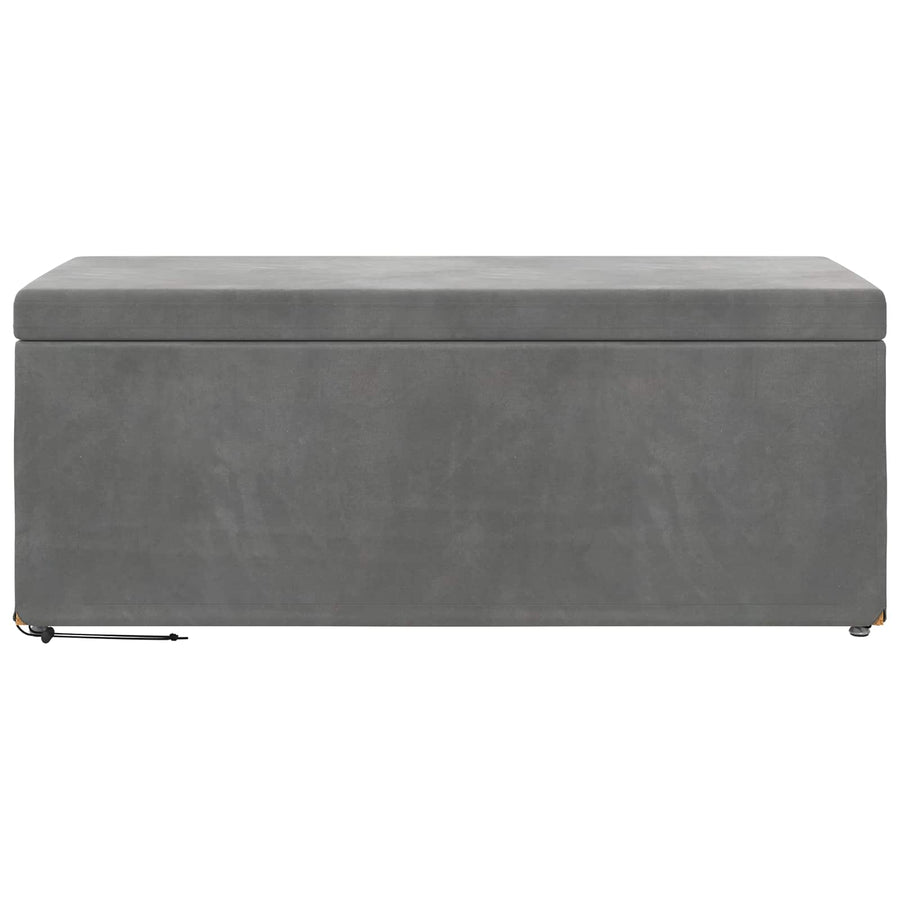 Kruk Donkergrijs 101 x 41 x 40 cm Velvet en Gefabriceerd Hout