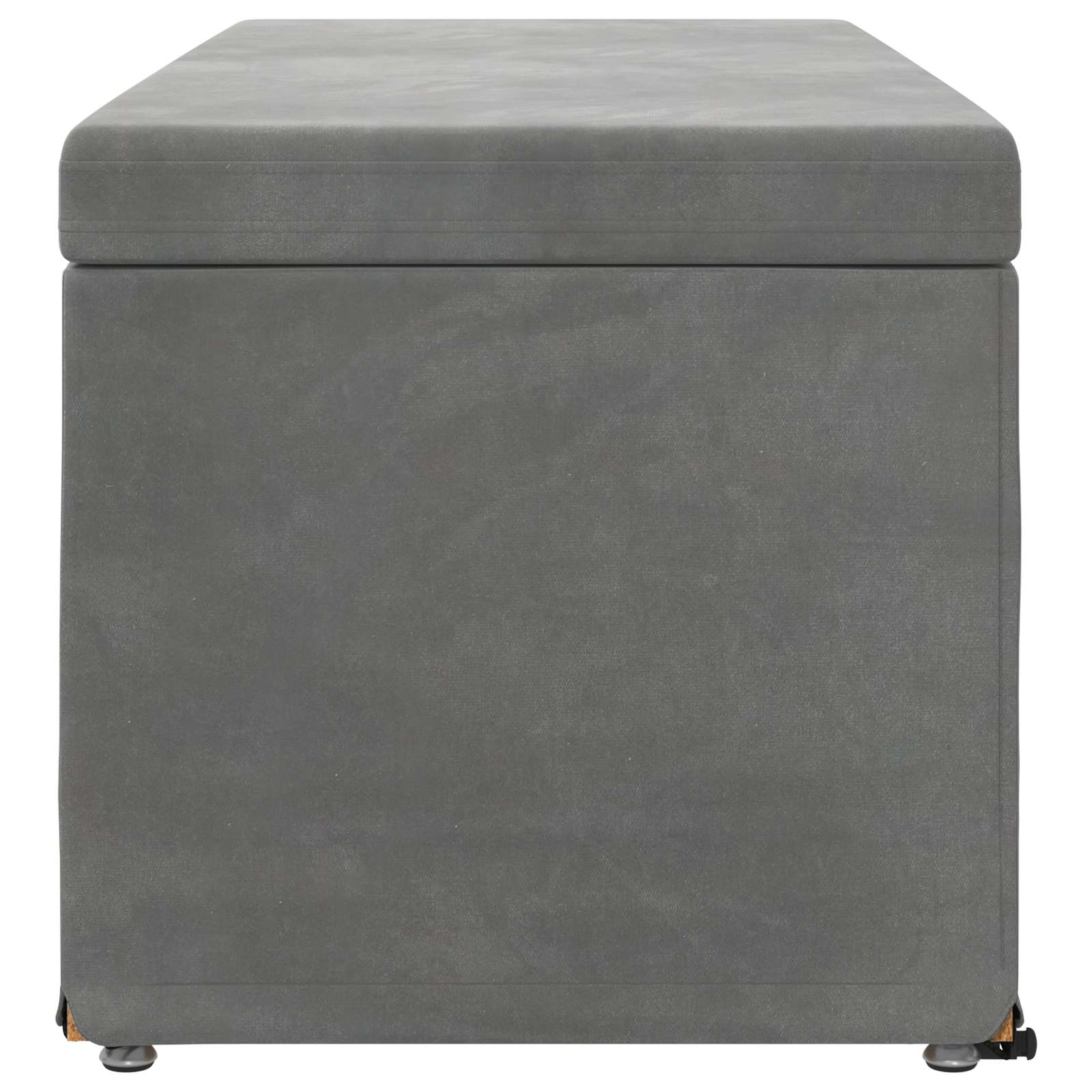 Kruk Donkergrijs 101 x 41 x 40 cm Velvet en Gefabriceerd Hout