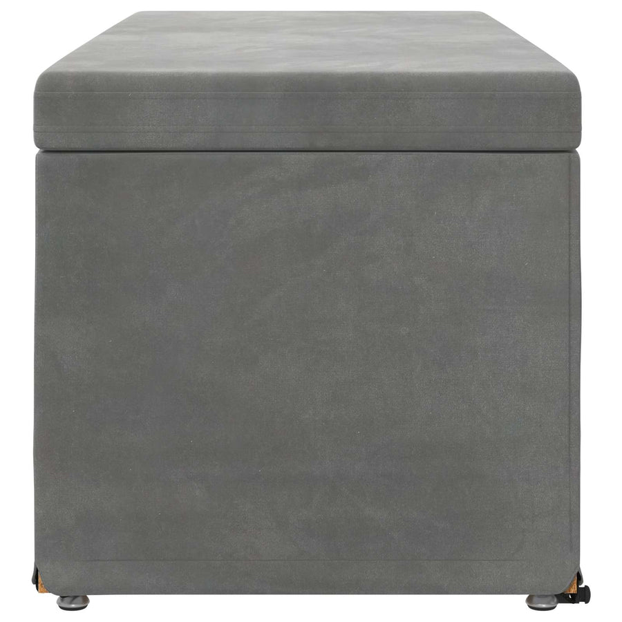 Kruk Donkergrijs 101 x 41 x 40 cm Velvet en Gefabriceerd Hout