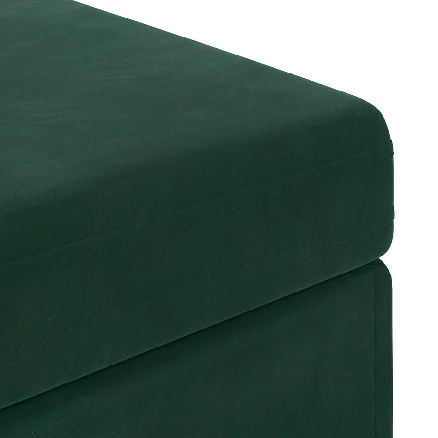 Kruk Donkergroen 101 x 41 x 40 cm Velvet en Gefabriceerd Hout