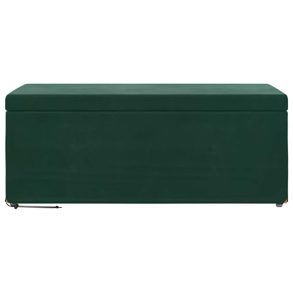 Kruk Donkergroen 101 x 41 x 40 cm Velvet en Gefabriceerd Hout