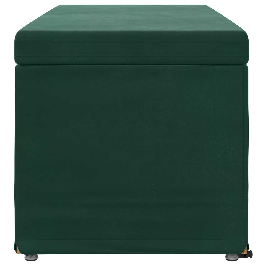 Kruk Donkergroen 101 x 41 x 40 cm Velvet en Gefabriceerd Hout