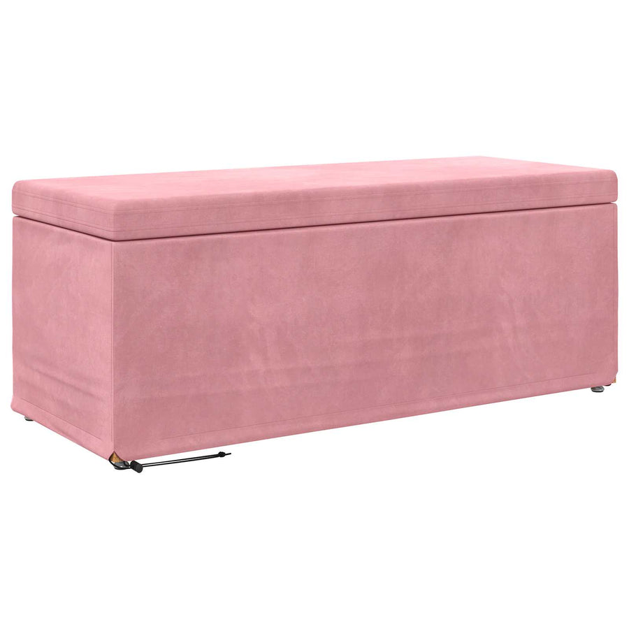 Kruk Roze 101 x 41 x 40 cm Velvet en Gefabriceerd Hout