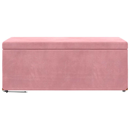 Kruk Roze 101 x 41 x 40 cm Velvet en Gefabriceerd Hout