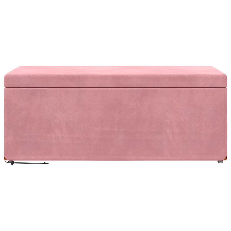 Kruk Roze 101 x 41 x 40 cm Velvet en Gefabriceerd Hout