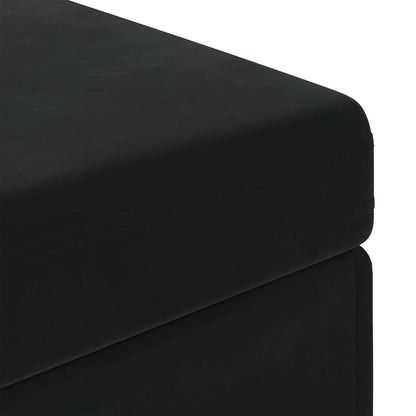 Kruk Zwart 101 x 41 x 40 cm Velvet en Gefabriceerd Hout