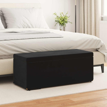 Kruk Zwart 101 x 41 x 40 cm Velvet en Gefabriceerd Hout