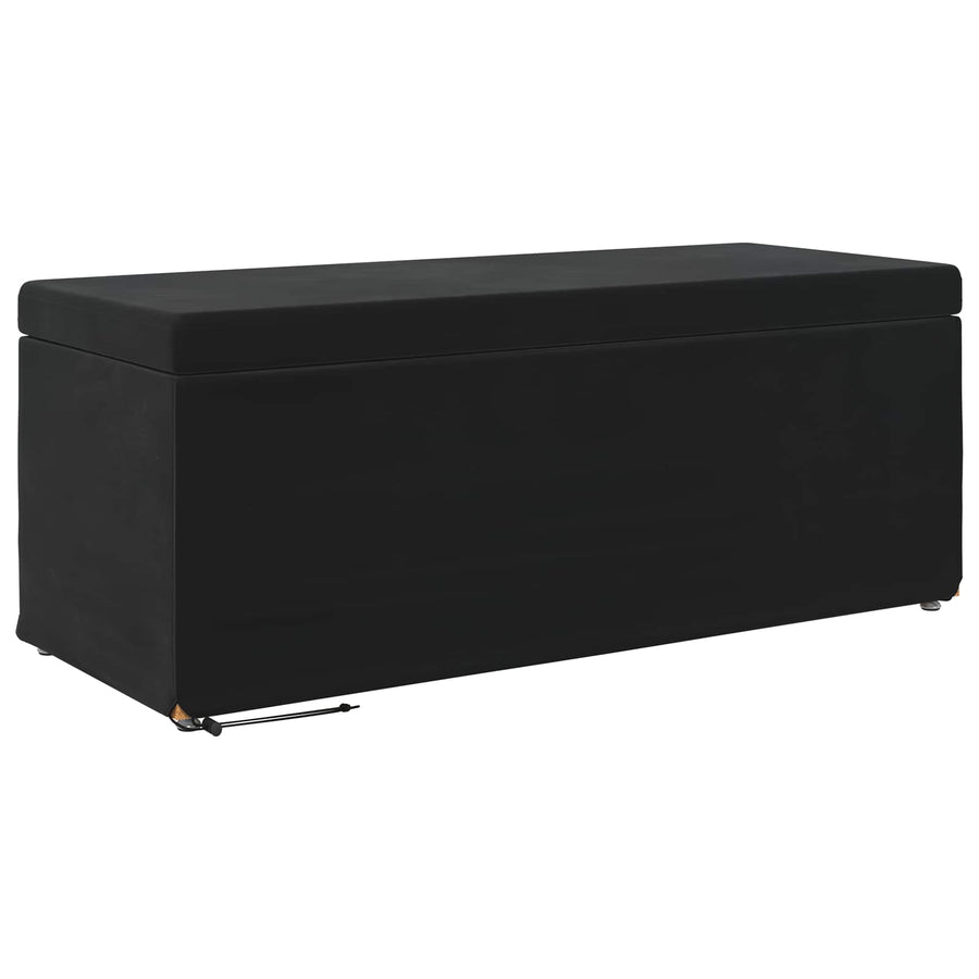 Kruk Zwart 101 x 41 x 40 cm Velvet en Gefabriceerd Hout