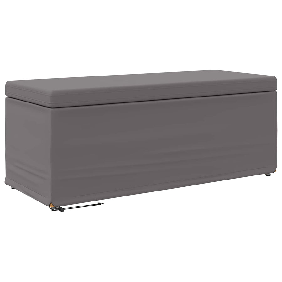 Kruk Grijs 101 x 41 x 40 cm Nepleer en Gefabriceerd Hout
