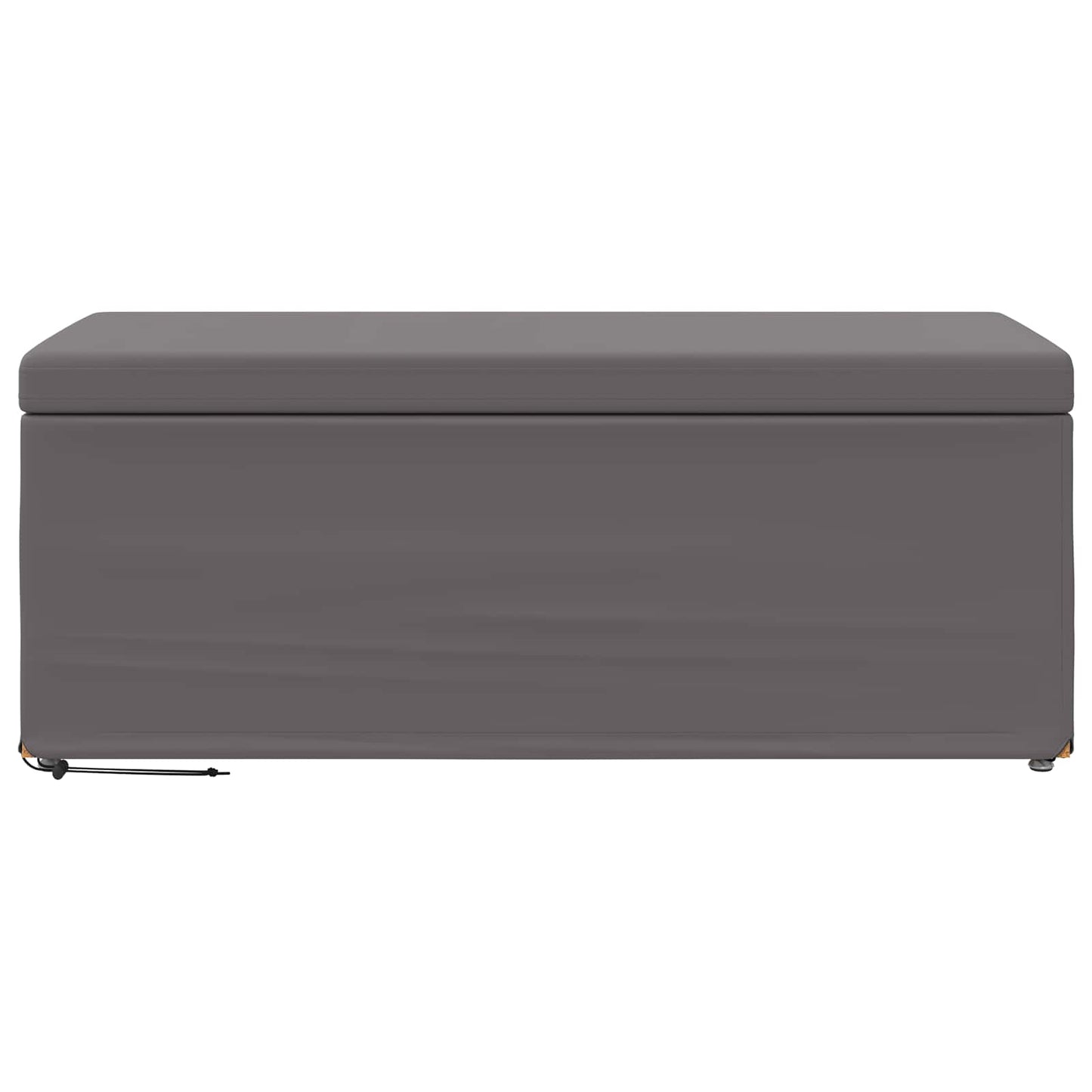 Kruk Grijs 101 x 41 x 40 cm Nepleer en Gefabriceerd Hout