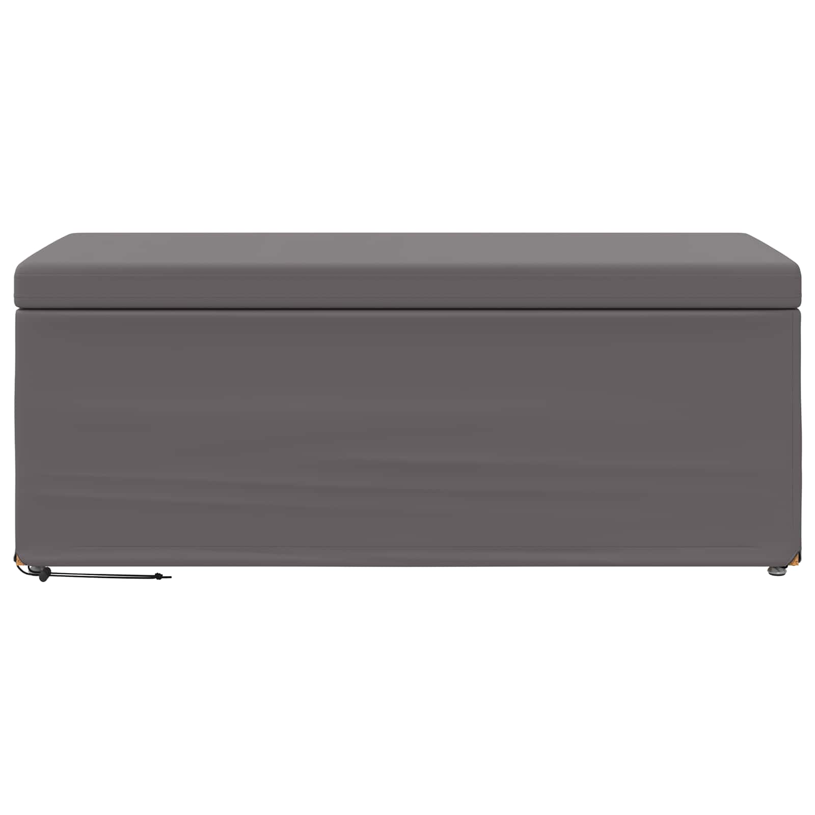Kruk Grijs 101 x 41 x 40 cm Nepleer en Gefabriceerd Hout