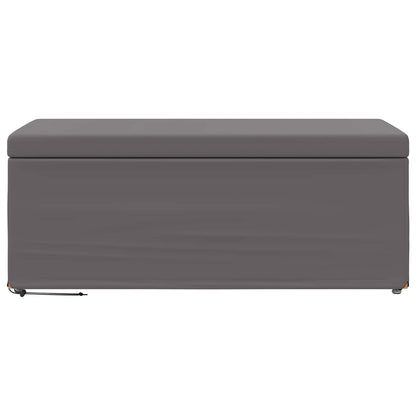 Kruk Grijs 101 x 41 x 40 cm Nepleer en Gefabriceerd Hout