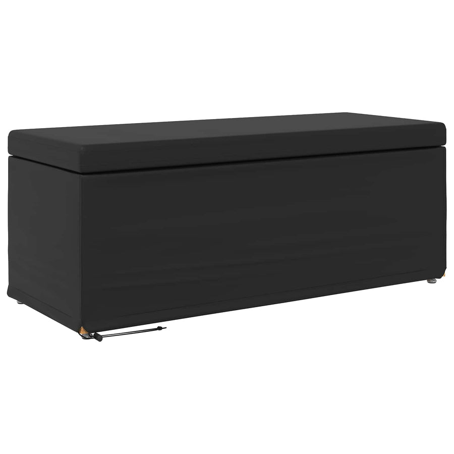 Kruk Zwart 101 x 41 x 40 cm Nepleer en Gefabriceerd Hout