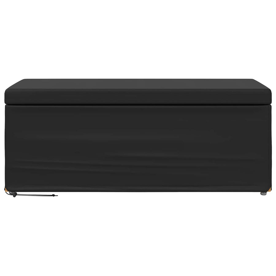 Kruk Zwart 101 x 41 x 40 cm Nepleer en Gefabriceerd Hout