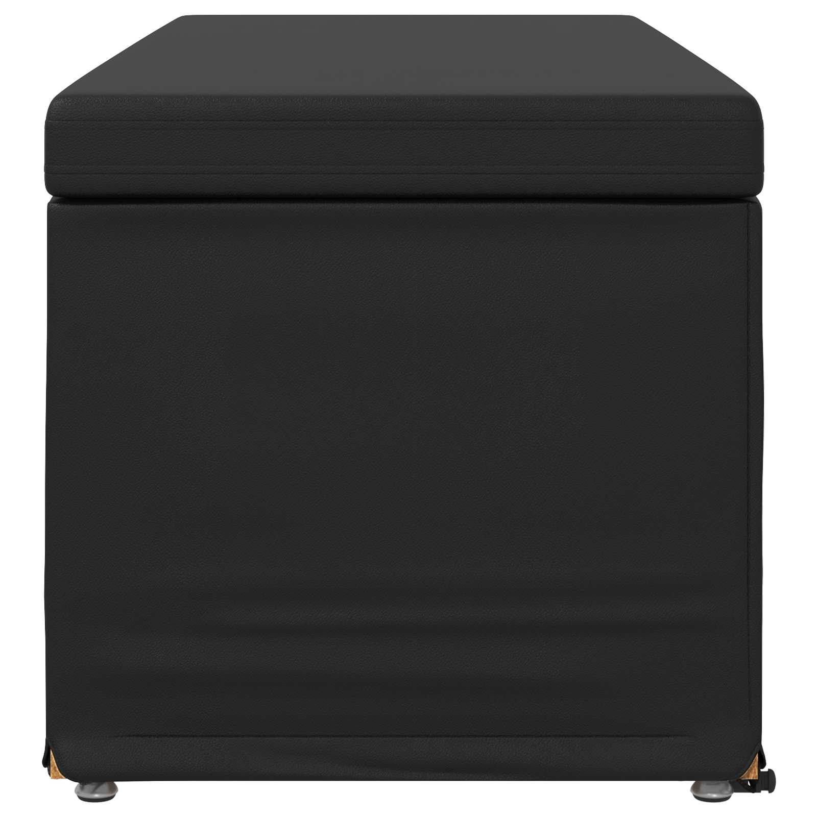 Kruk Zwart 101 x 41 x 40 cm Nepleer en Gefabriceerd Hout