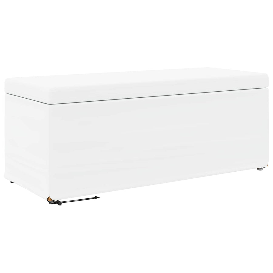Kruk Wit 101 x 41 x 40 cm Nepleer en Gefabriceerd Hout