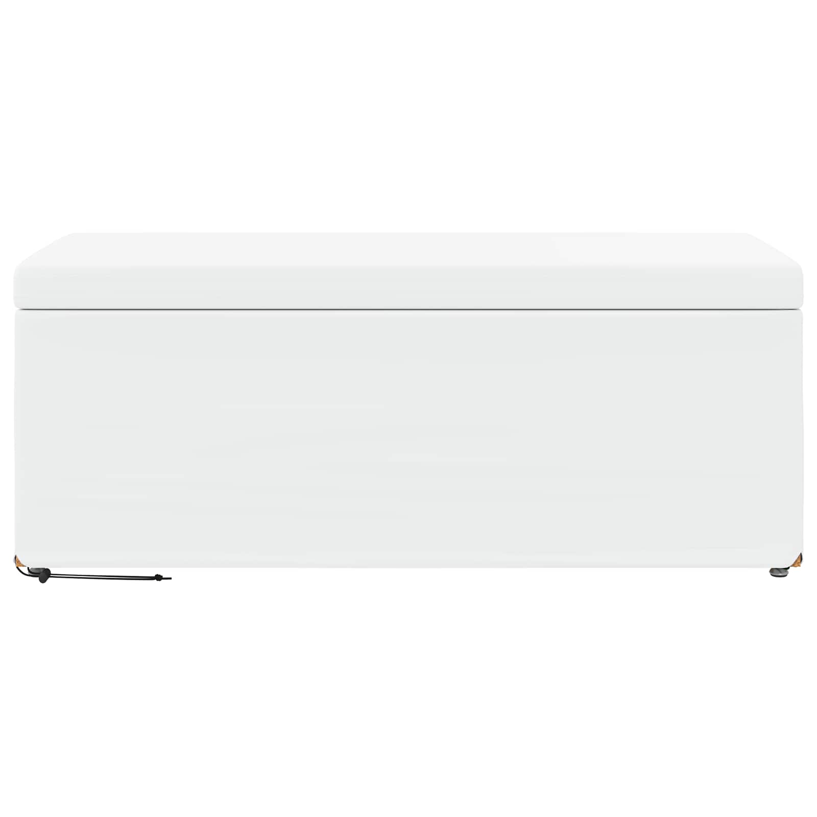 Kruk Wit 101 x 41 x 40 cm Nepleer en Gefabriceerd Hout