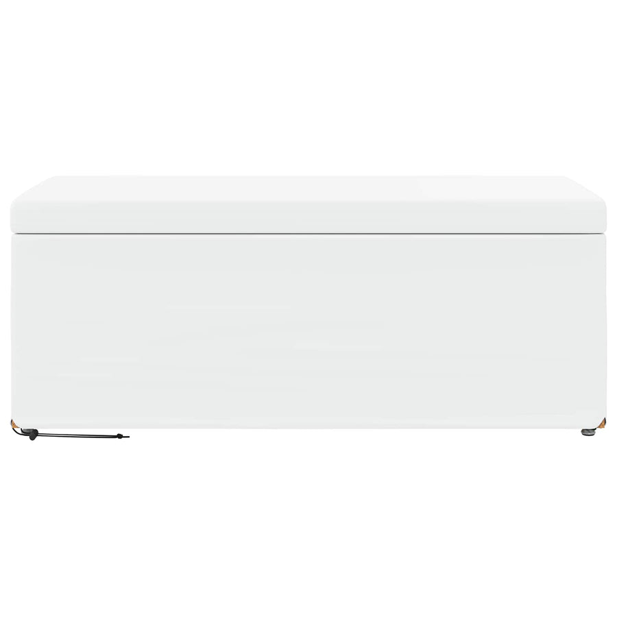 Kruk Wit 101 x 41 x 40 cm Nepleer en Gefabriceerd Hout