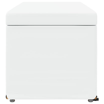Kruk Wit 101 x 41 x 40 cm Nepleer en Gefabriceerd Hout