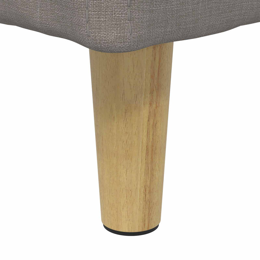 Opslagottoman met kussen Taupe 40 x 40 x 45 cm Stof