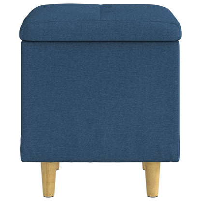 Opslagottoman met kussen Blauw 40 x 40 x 45 cm Stof