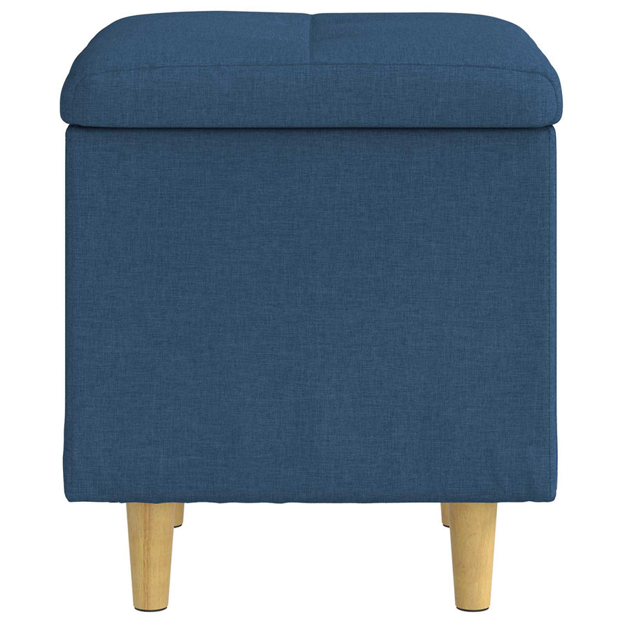 Opslagottoman met kussen Blauw 40 x 40 x 45 cm Stof