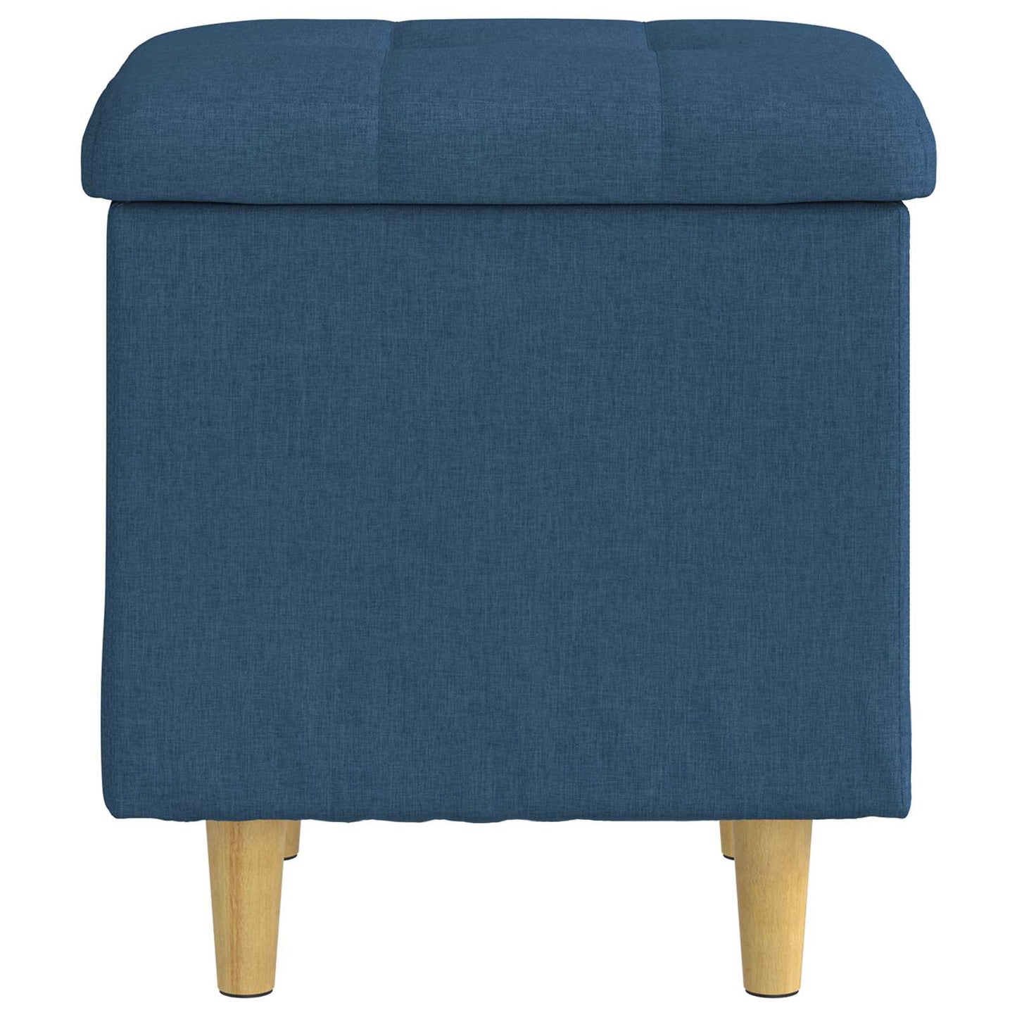 Opslagottoman met kussen Blauw 40 x 40 x 45 cm Stof