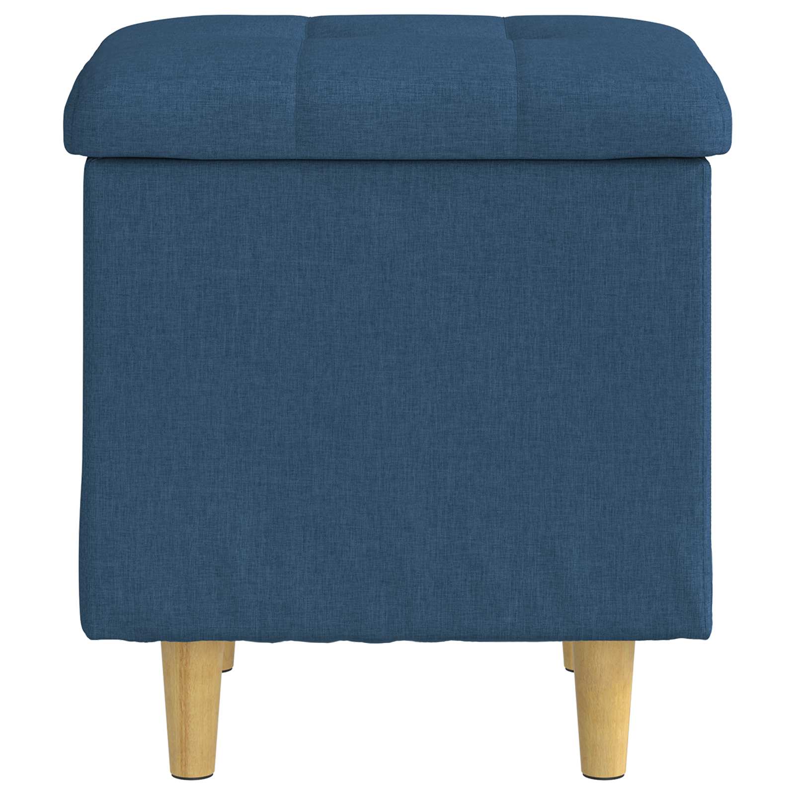 Opslagottoman met kussen Blauw 40 x 40 x 45 cm Stof