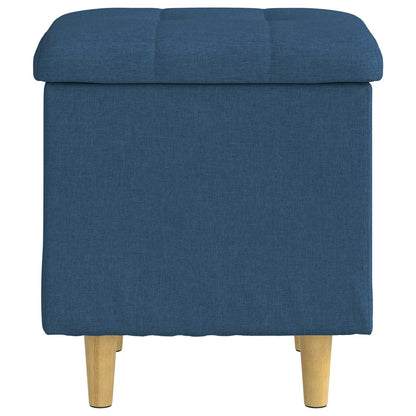 Opslagottoman met kussen Blauw 40 x 40 x 45 cm Stof